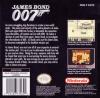 James Bond 007 Box Art Back